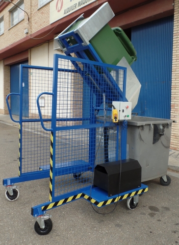 Volteador de contenedores eléctrico,  hasta 200kg 2